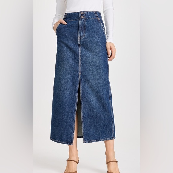 Veronica Beard Patricia Maxi Denim Skirt Sz 0